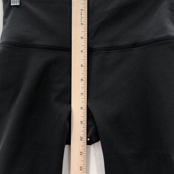 LULULEMON Womens Black Elastic Waist Skinny Pull On Compression Capri Leggings M - Picture 3 of 8